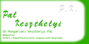 pal keszthelyi business card